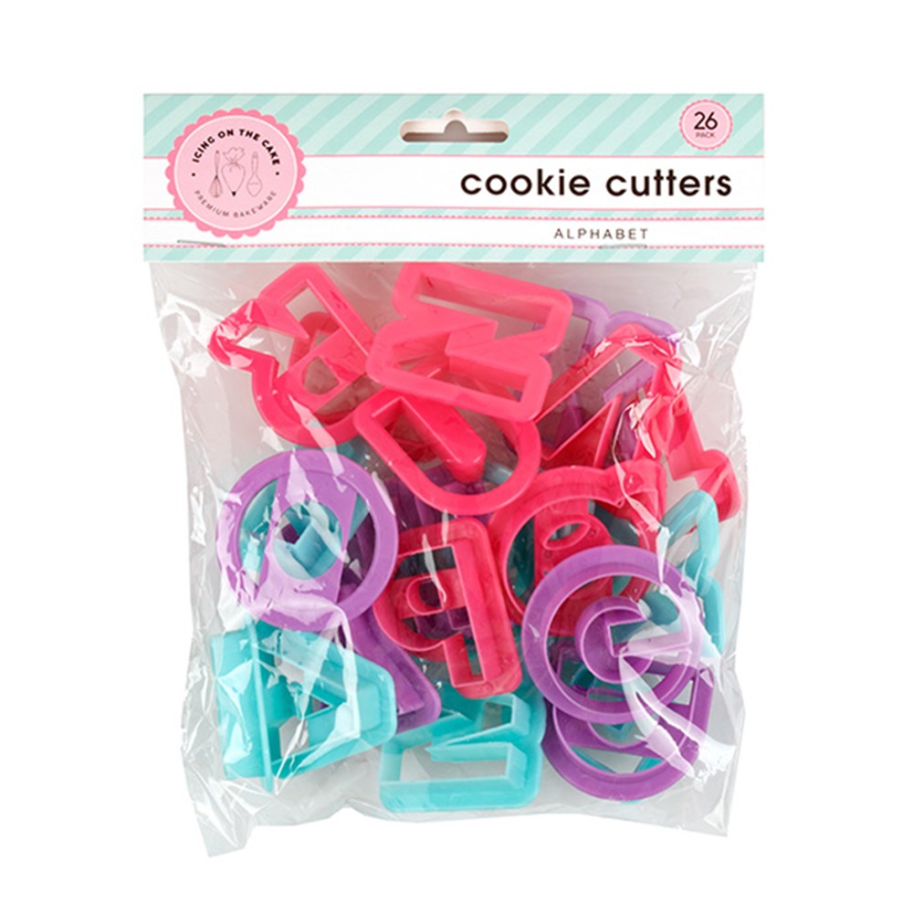 Plastic Cookie Cutters - Alphabet 26pk