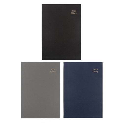 Diary Hard Cover w Foil A5 - Assorted