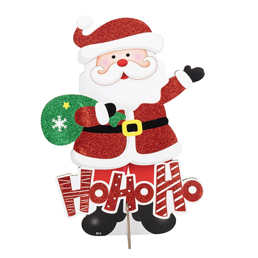Santa Decorative Sign Standing - 34x46cm
