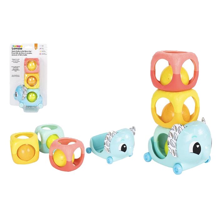 Lamaze Stack Rattle & Roll Block Set