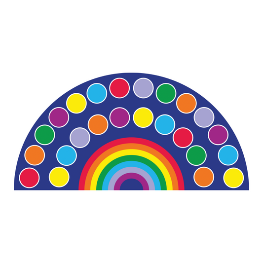 Kit for Kids - Rainbow Semi-Circle Carpet 400x200cm