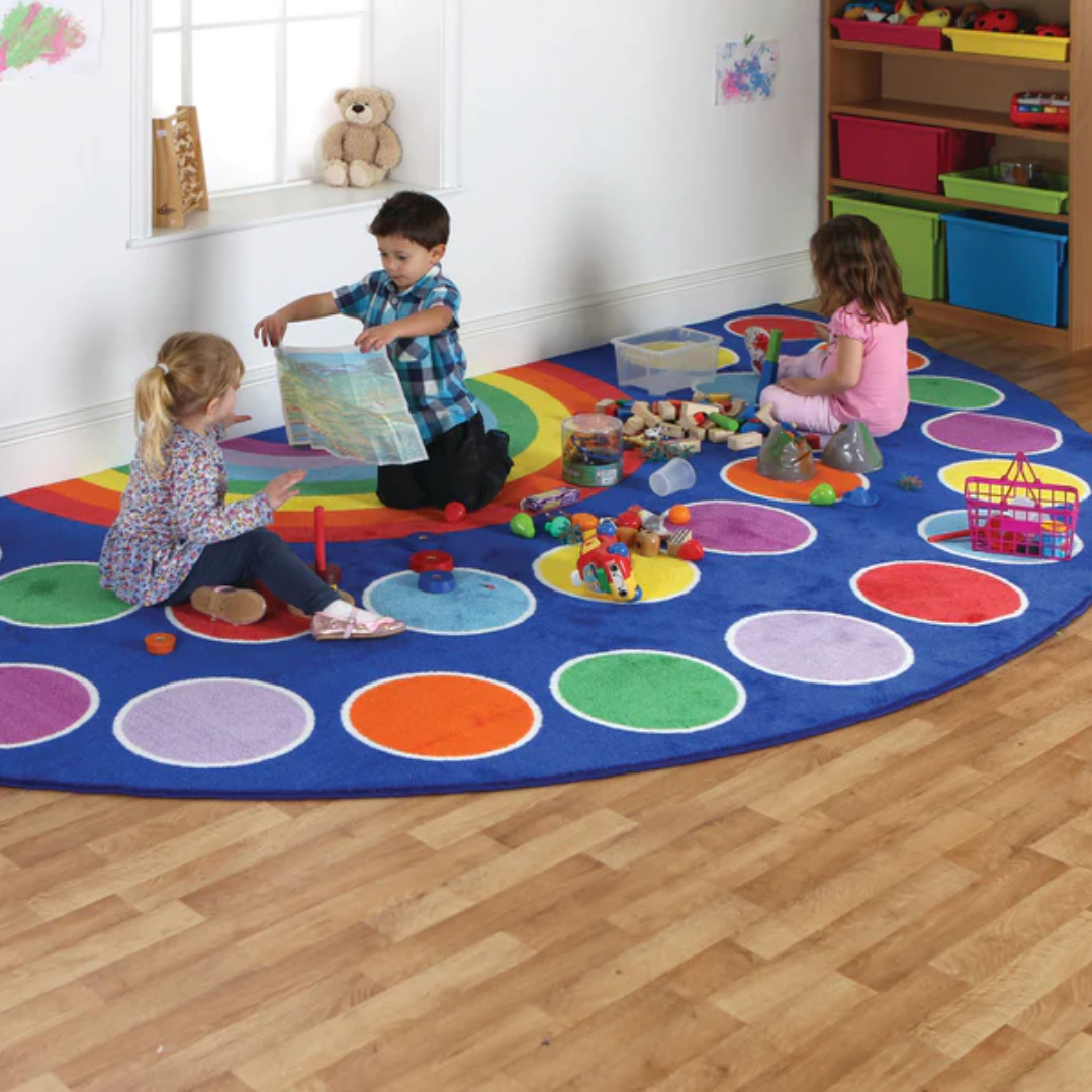 Kit for Kids - Rainbow Semi-Circle Carpet 400x200cm
