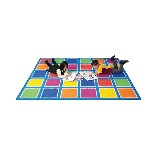 Colour Squares Placement Rug - 30 Squares