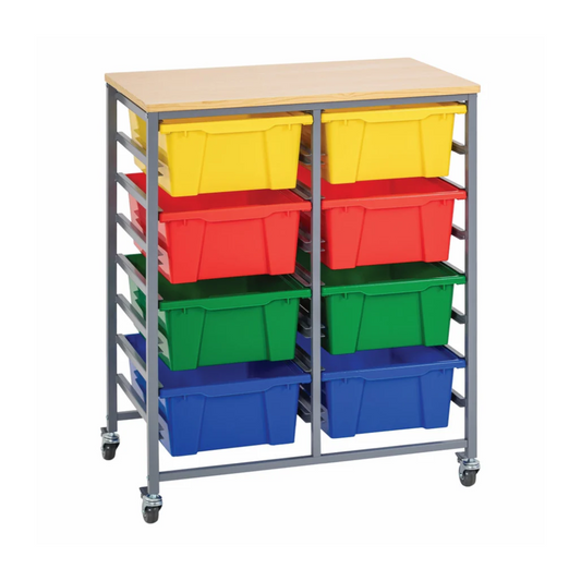 Double Tote Tray Trolley Kit
