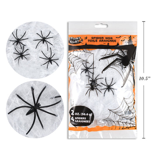 Halloween Spider Web (4pcs)