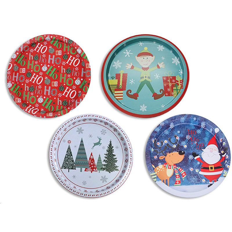Christmas Round Serving Platter - Assorted (32cm)