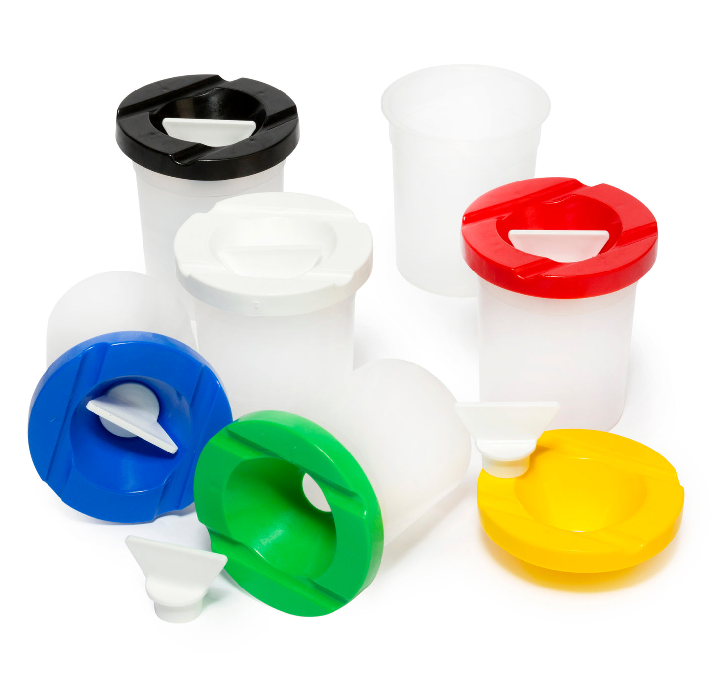 Safety Paint Pot with Stopper - Set Of 6