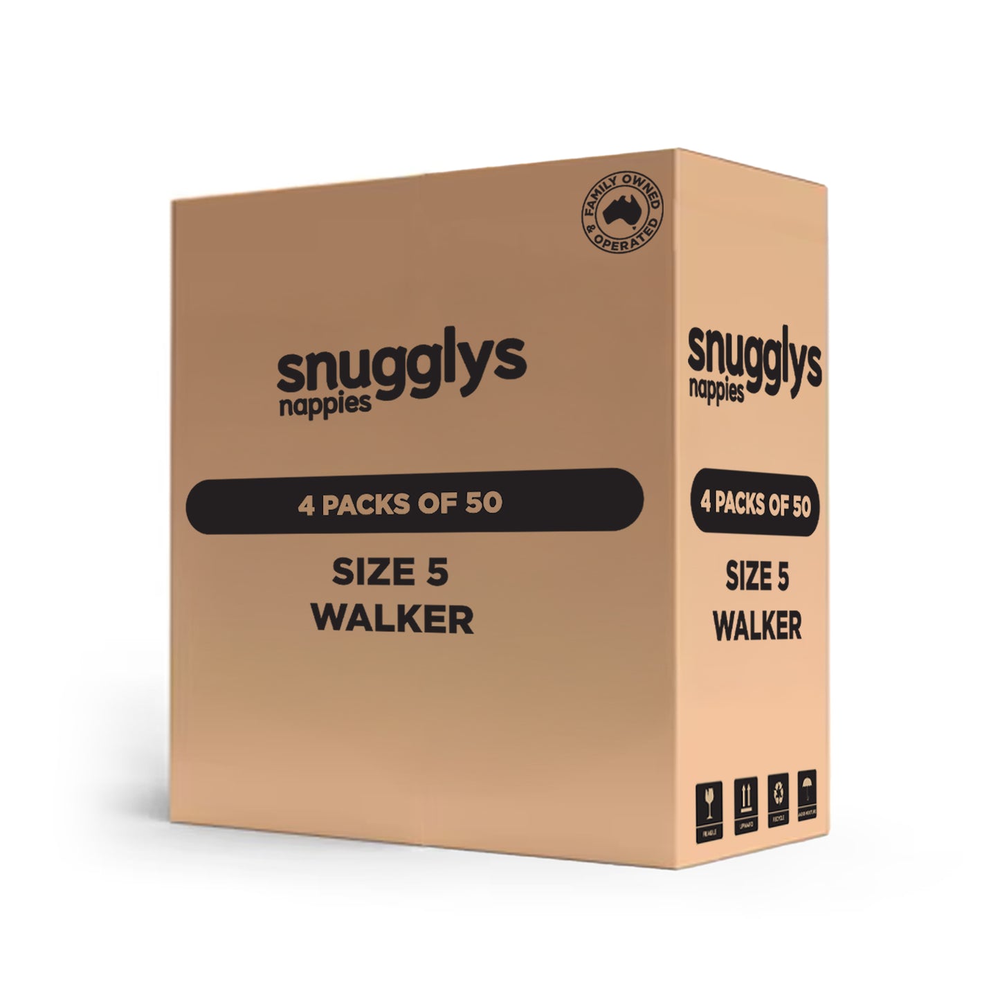 Snugglys Nappies - Premium Range - Walker - Size 5 (12-18kg)