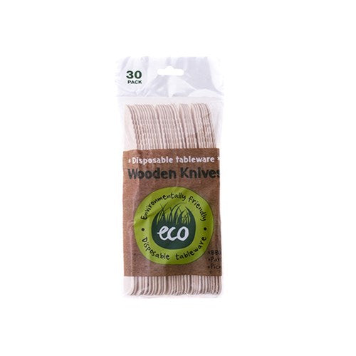 Eco Friendly Wooden Knifes (30 Pack)