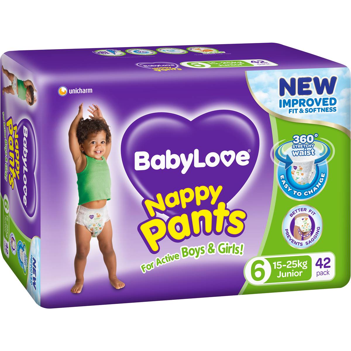 Babylove Nappy Pants- Size 6 (42 Nappy Pants)