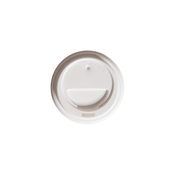 Coffee Cup Sip Lids - White