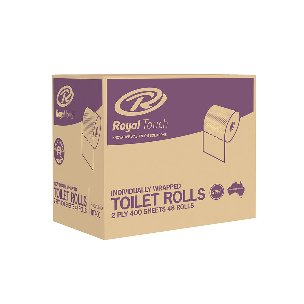 Royal Touch 2ply Toilet Rolls - 48 Individually Wrapped Rolls