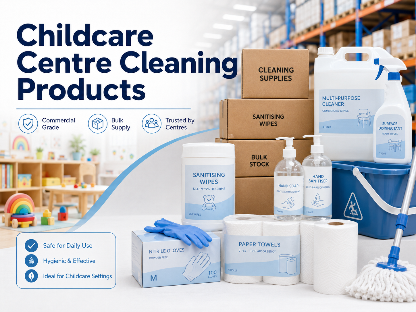 Childcare Centre Cleaning Products: What Centres Need to Know