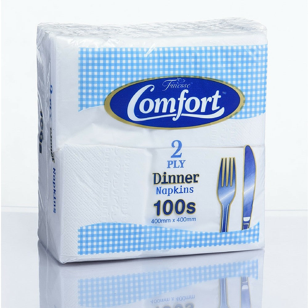 Quilted Dinner Napkin (GT Fold) - White
