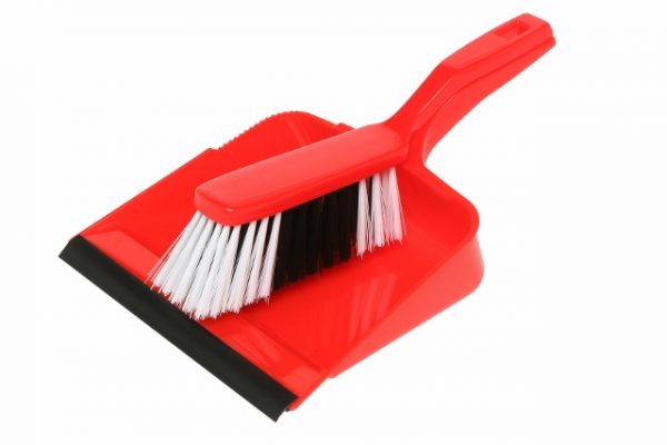 Red Edco Dustpan & Brush Set
