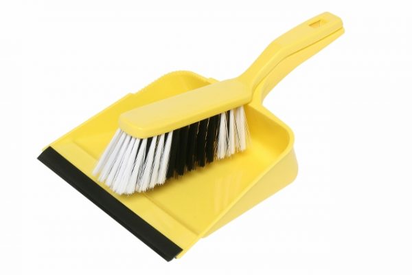 Yellow Edco Dustpan & Brush Set