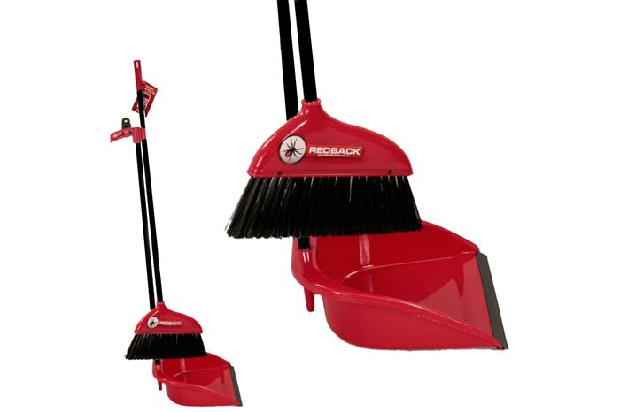 Wholesale Upright Dust Pan Set - Red