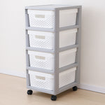 Wholesale 4 Drawer Basket - Grey/White