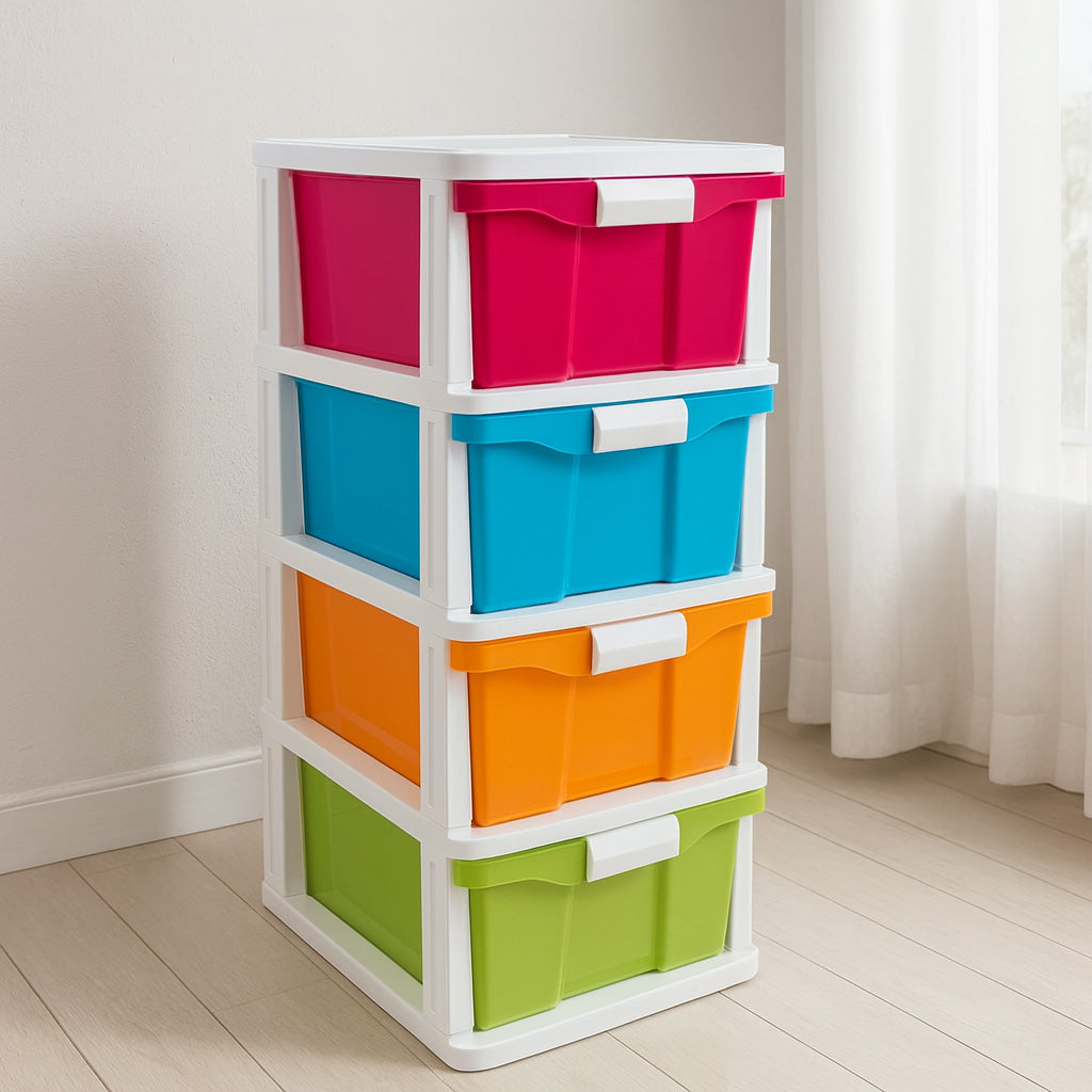 4 Drawer Storage - Multi Colour