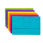 Marbig® Foolscap Document Wallet Brights – 10 Pack