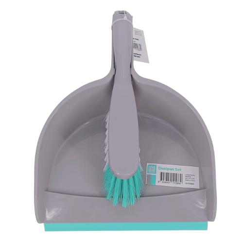 Bulk Buy Dustpan Brush Set - Grey