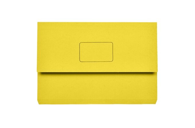 Yellow Marbig Slimpick Foolscap Document wallet