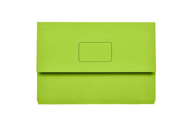 Lime Green Marbig Slimpick Foolscap Document wallet