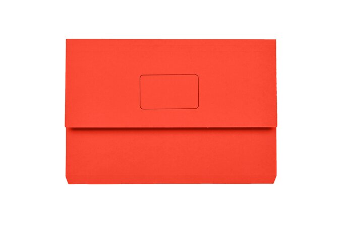 Red Marbig Slimpick Foolscap Document wallet