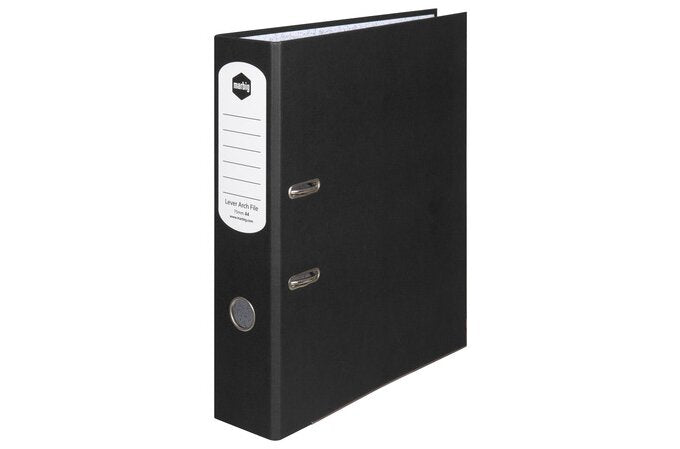 Marbig Folder Lever Arch A4 - Black
