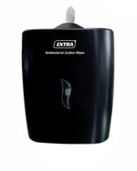 Wall Mounted Antibacterial Wipe Black Dispenser