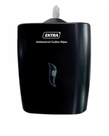 Wall Mounted Antibacterial Wipe Black Dispenser