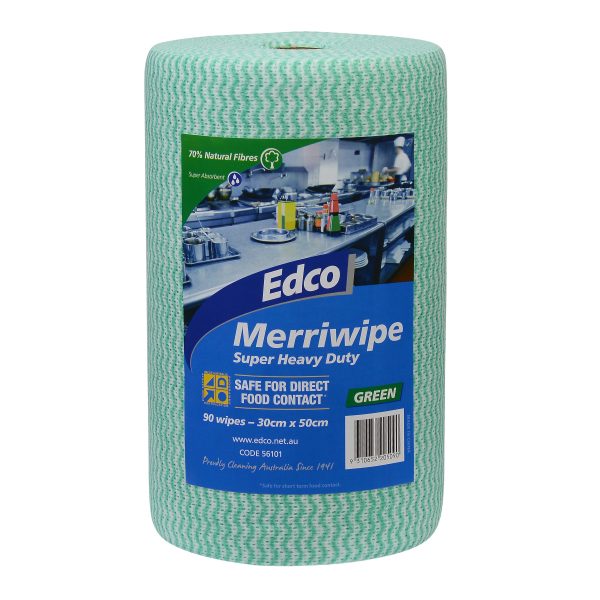 Green Edco Roll Wipes - Super Heavy Duty