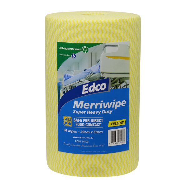Yellow Edco Roll Wipes - Super Heavy Duty