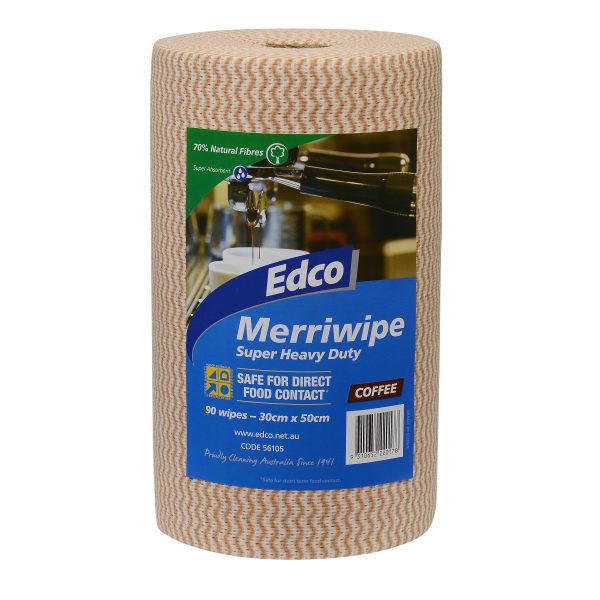 Brown Edco Roll Wipes - Super Heavy Duty