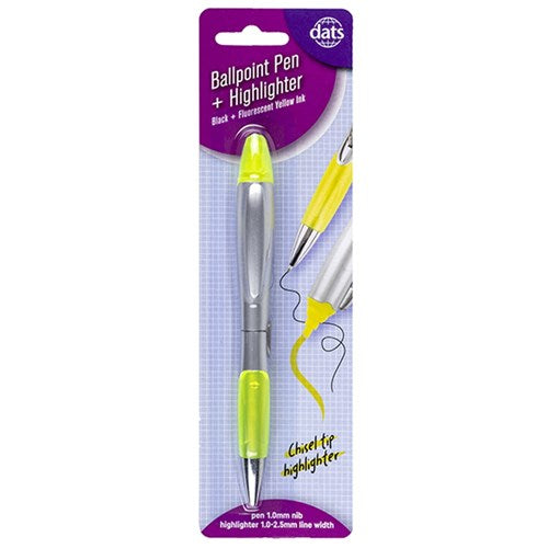 Ballpoint Pen and Highlighter - Dual Tip