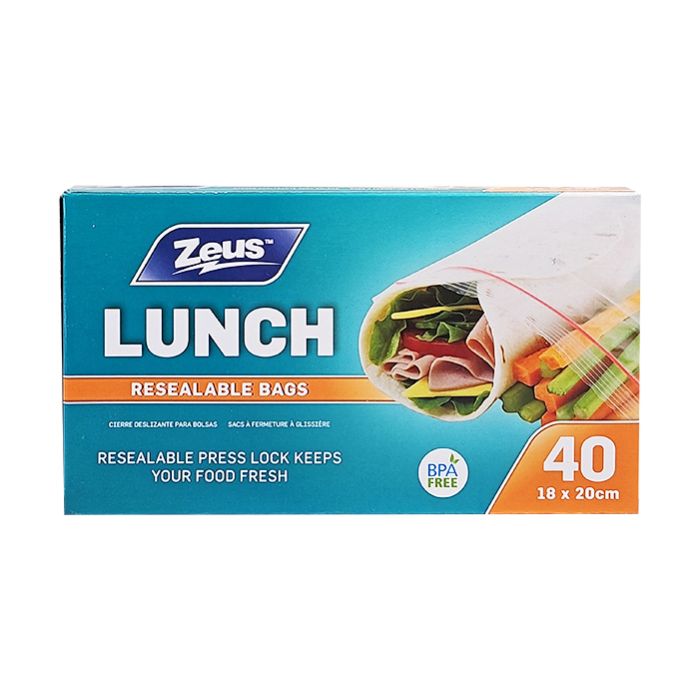 Zeus Zip Lock Bags - 40Pack