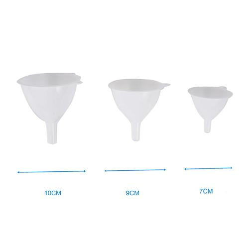 Plastic Funnels - 3 Sizes - 3 Pack
