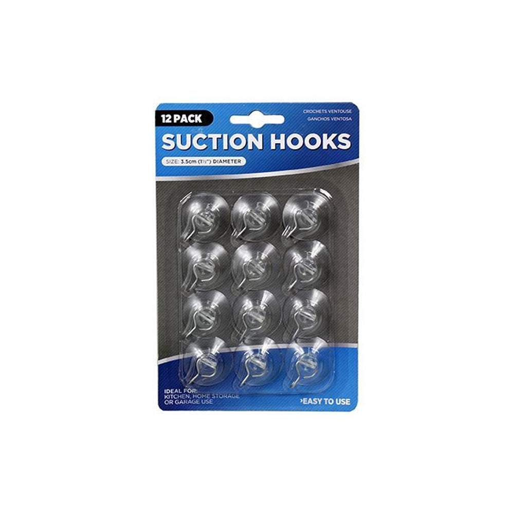 Suction Hooks - 12 Pack