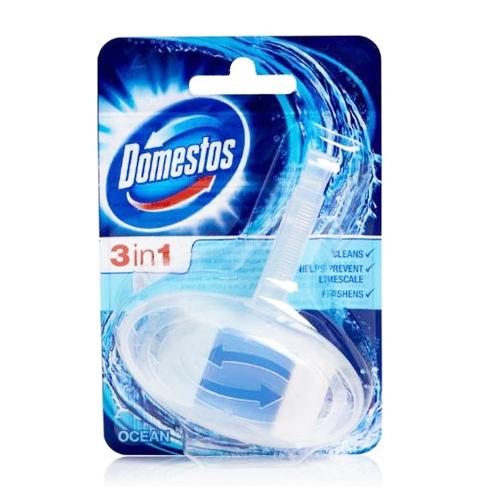 Domestos 3 in 1 Toilet Rim Block - Ocean