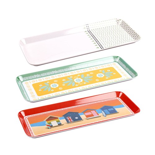 Melamine Sandwich Tray (32cm x 14cm)- 1pcs (Assorted Designs)