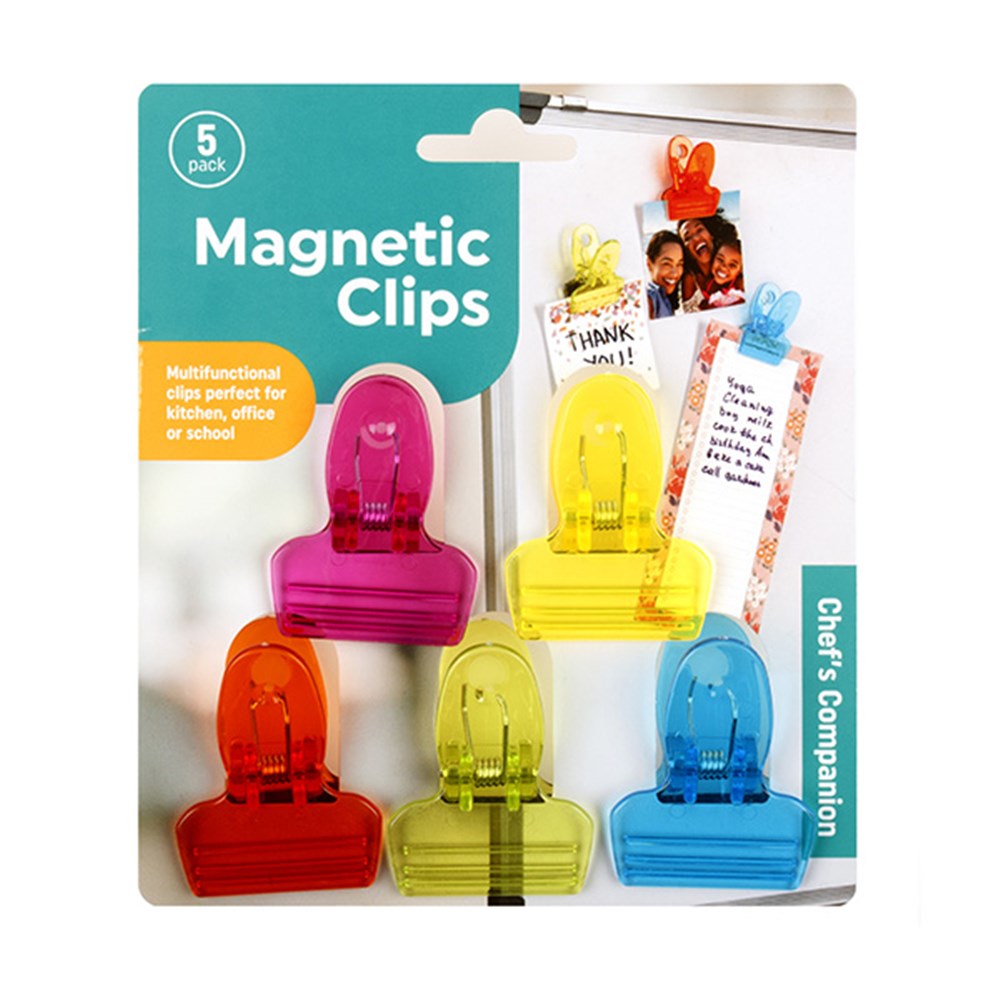 Magnetic Clips - Fluro Colours - 5 Pack