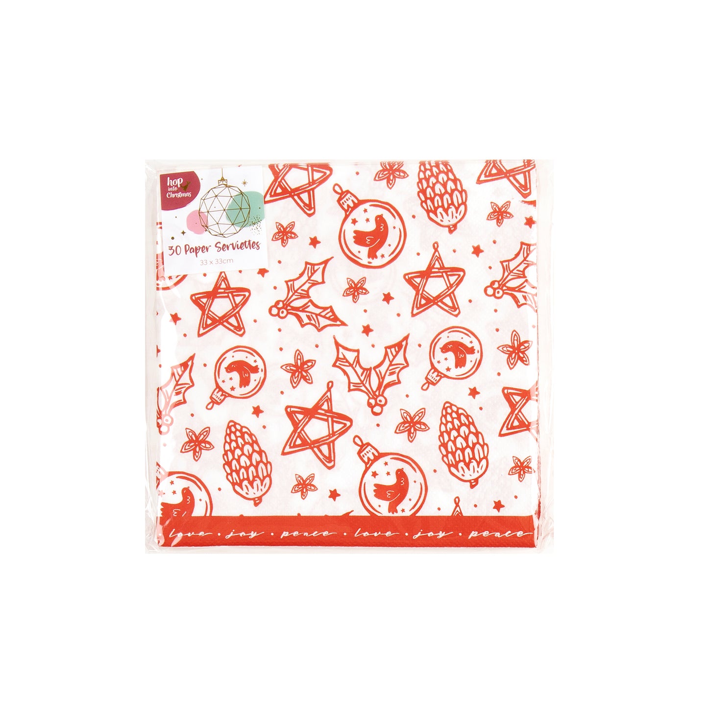 Christmas Serviette/Napkin - 30pk