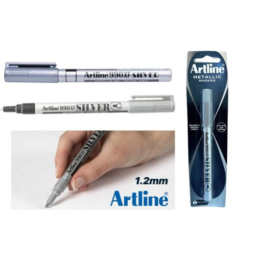 Artline 990 Metallic Marker - Silver