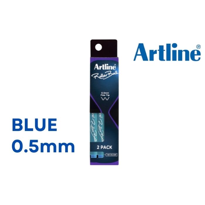Artline Rollerball 0.5mm Fine Tip - 2 Pack