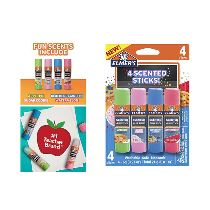 Bulk Buy Elmer's Scented Mini Glue Sticks - 4 Pack