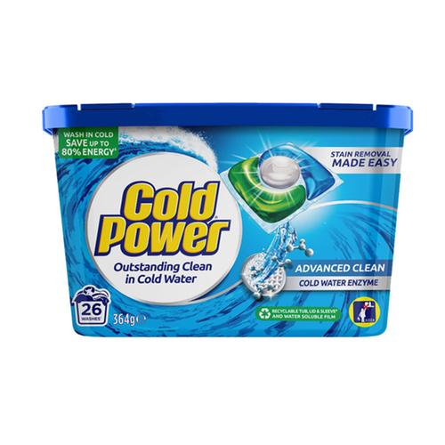 Cold Power Triple Laundry Pods - 26 Pack