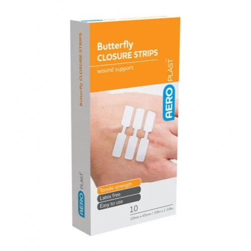 Aeroplast Butterfly Wound Closures 10 Pack