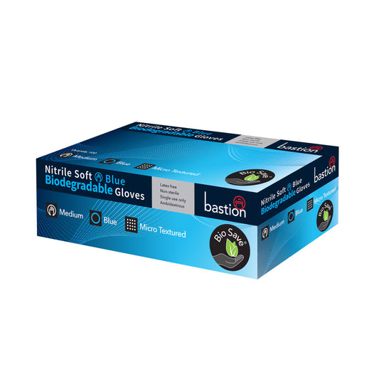 Bastion Nitrile Biodegradable Powder Free Gloves