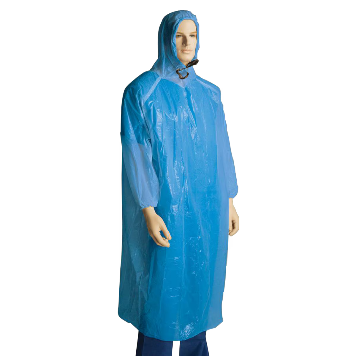 Polyethylene Poncho - Blue (200 CTN)