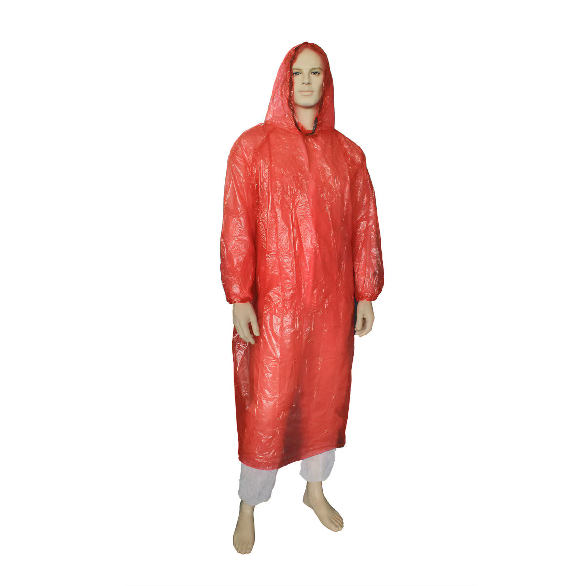 Polyethylene Poncho - Red(200 CTN)
